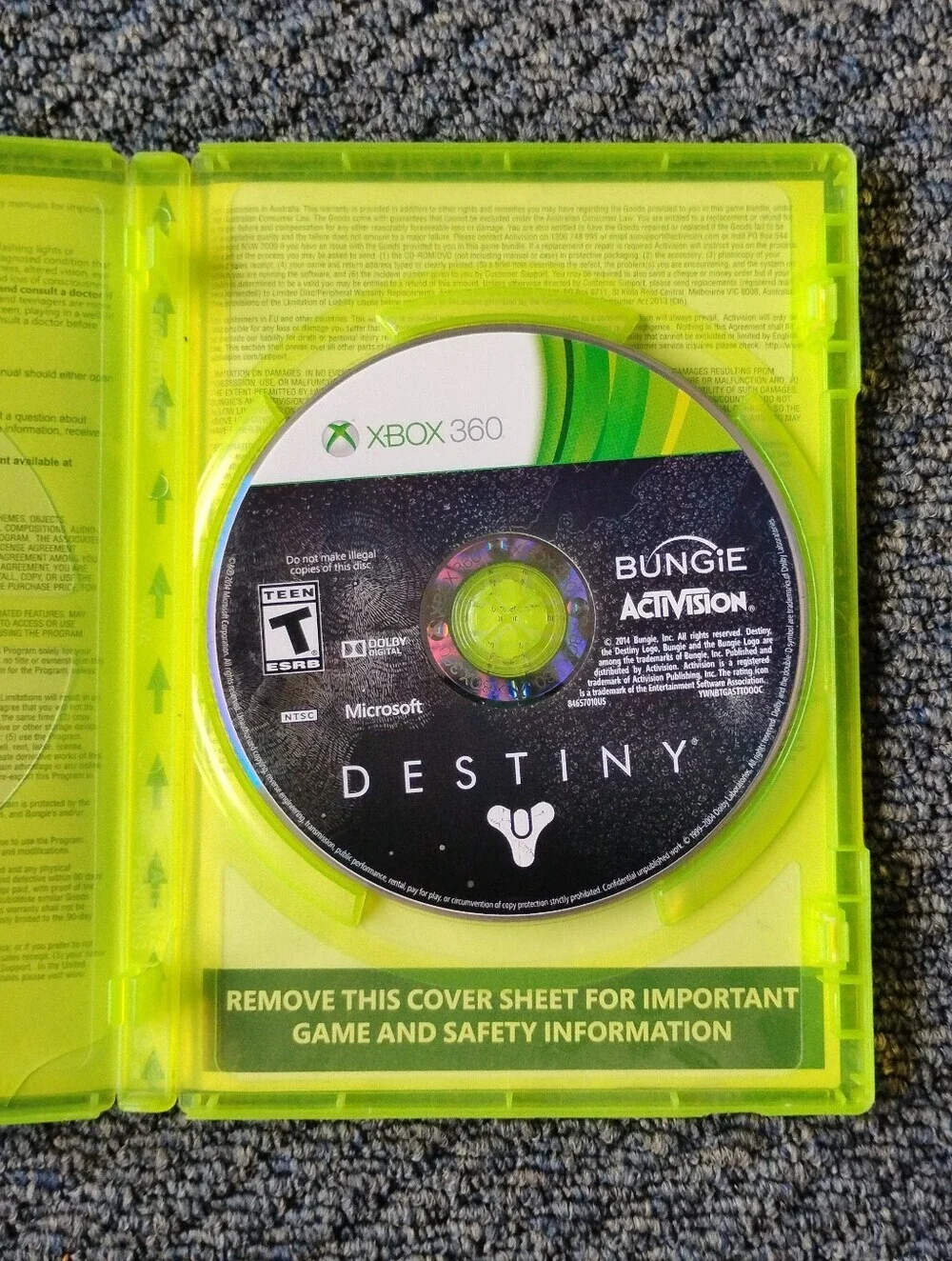 Destiny (Xbox 360) – Authentic Microsoft Game Disc & Case